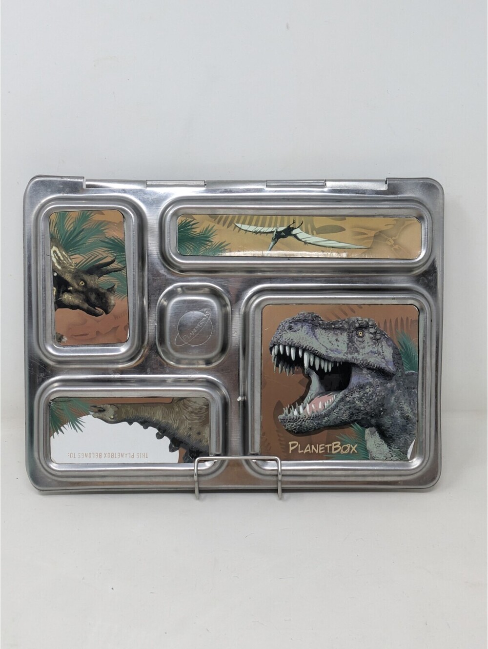 PLANETBOX LAUNCH Stainless Steel 3 Compartment Deep Bento LUNCH BOX Planet Box